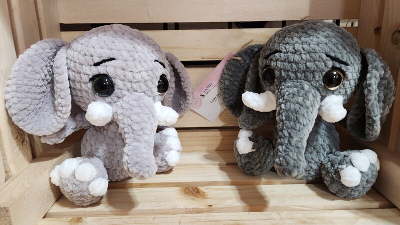 Elephant Stuffy - Crocheted